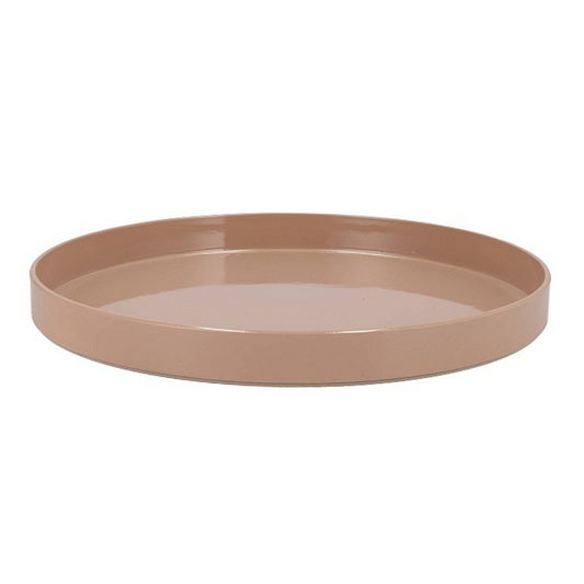 Rond Plateau hoogglans Caramel -Melamine - Ø32cm
