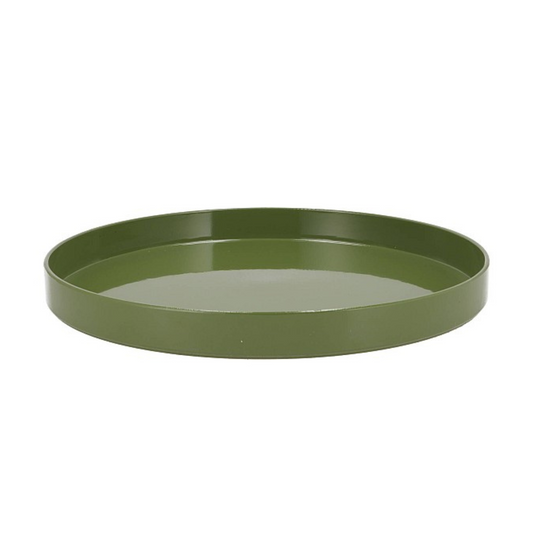 Rond Plateau hoogglans Groen -Melamine - Ø32cm