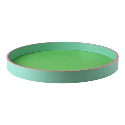 rond plateau neon groen mint en roze Gift Company