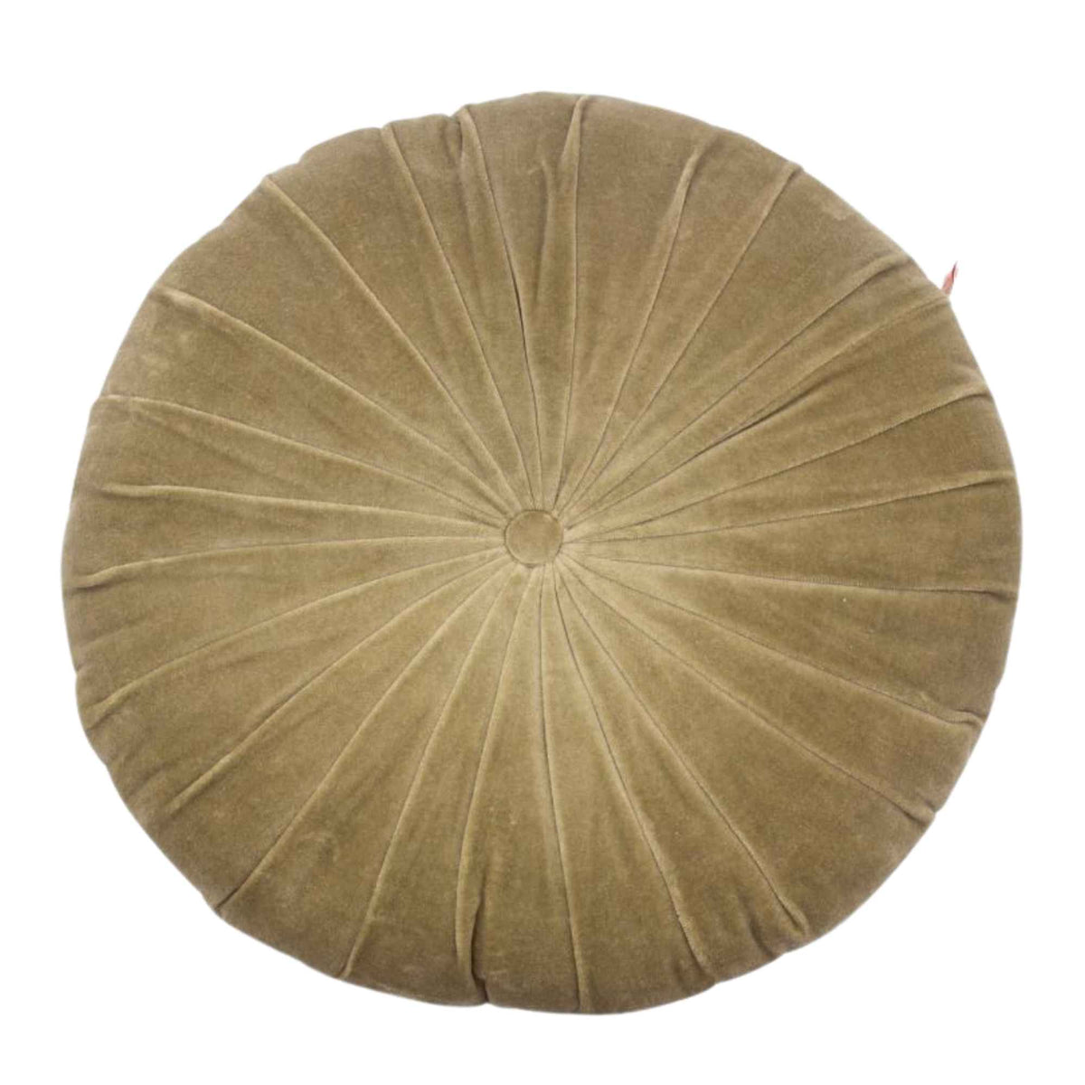 ond velvet sierkussen groen - Ø45 cm