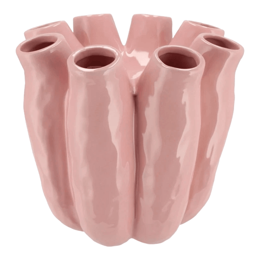 Tube vaas roze in 2 maten