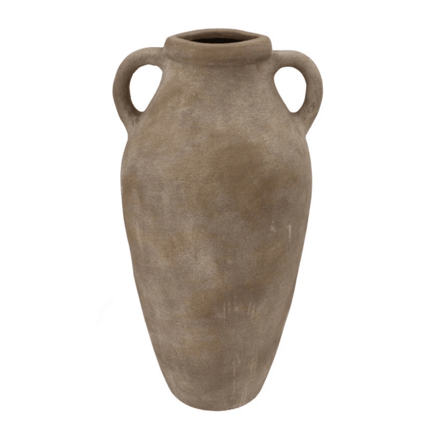 Aardewerken hoge kruik rustiek - bruin