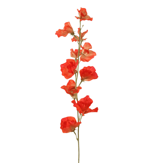 Sweet Pea - kunstbloem - oranje - 71 cm