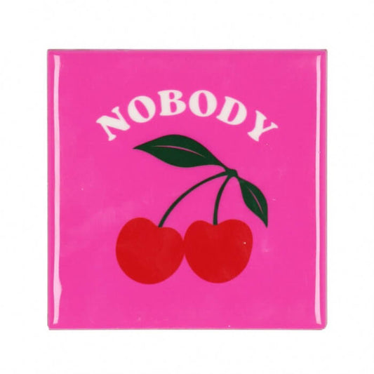 Tegeltje " Nobody "