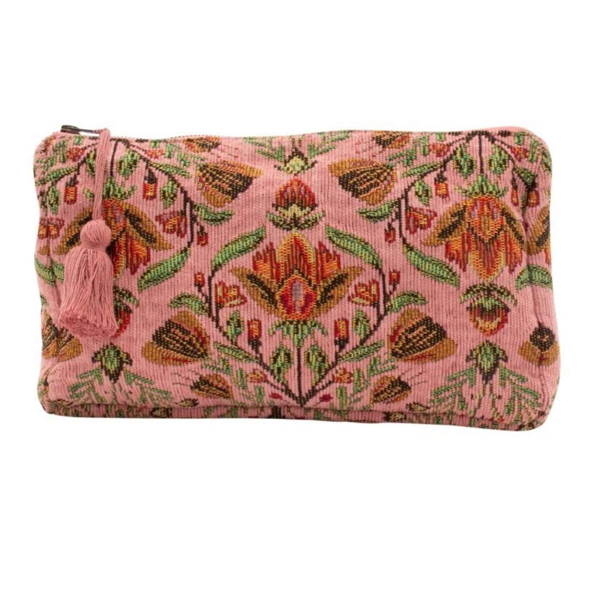 Toilettas bloemen - roze