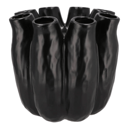 Tube vaas zwart in 2 maten