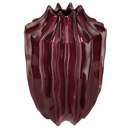Keramieken vaas – aubergine - 37cm Hoog