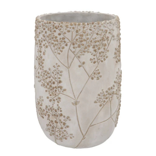 Vaas met bloemenreliëf - in twee maten