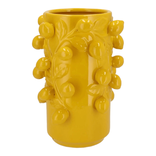Citroenvaas cilinder geel