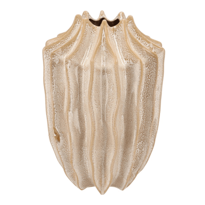 Keramieken vaas – zandkleurig - 37cm Hoog