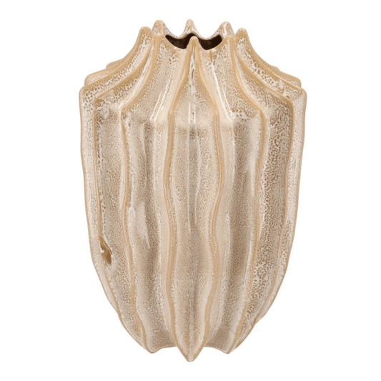 Keramieken vaas – zandkleurig - 37cm Hoog