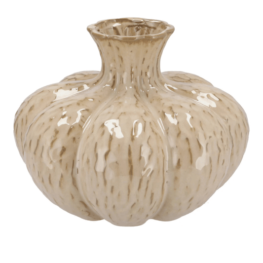 Vaas Zandkleur Laagbreed – 23 cm hoog x 30 cm breed – Keramiek