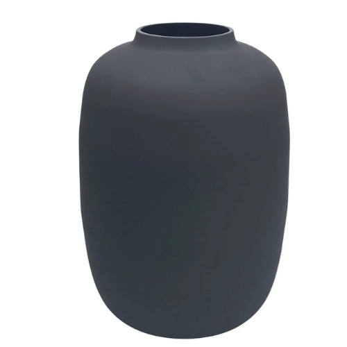 Glazen Vaas – Mat Zwart