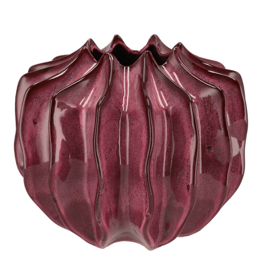 Keramieken vaas – Aubergine