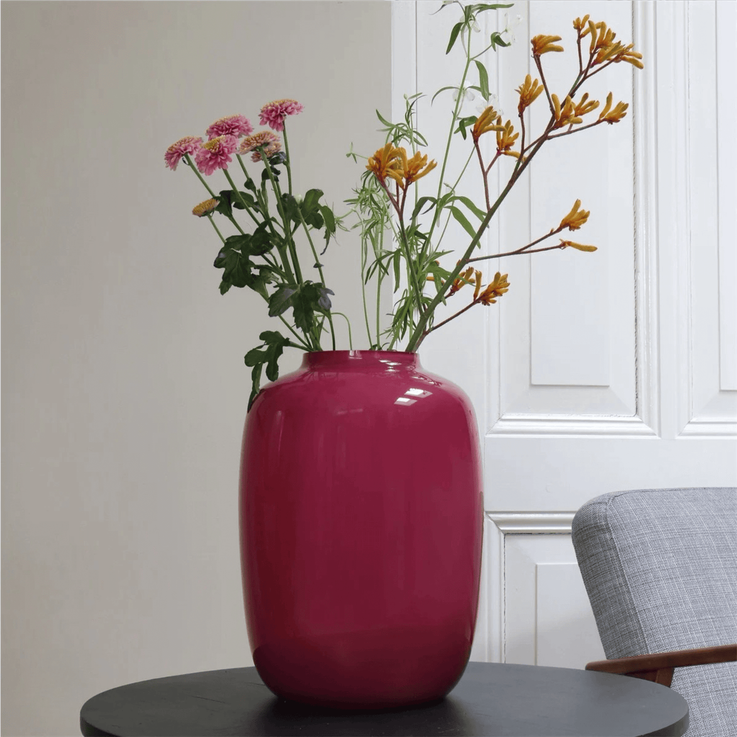Glazen Vaas – Mauve - in twee maten