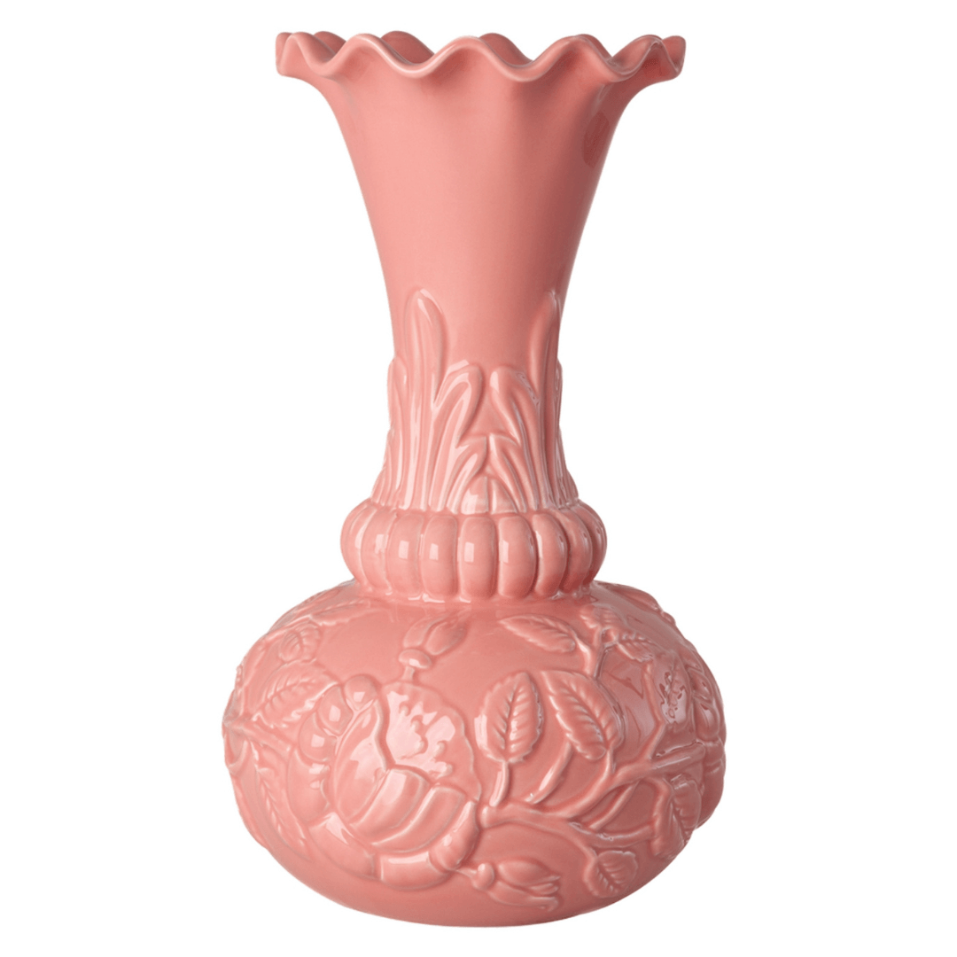 Vaas van Keramiek - Koraal- Rice