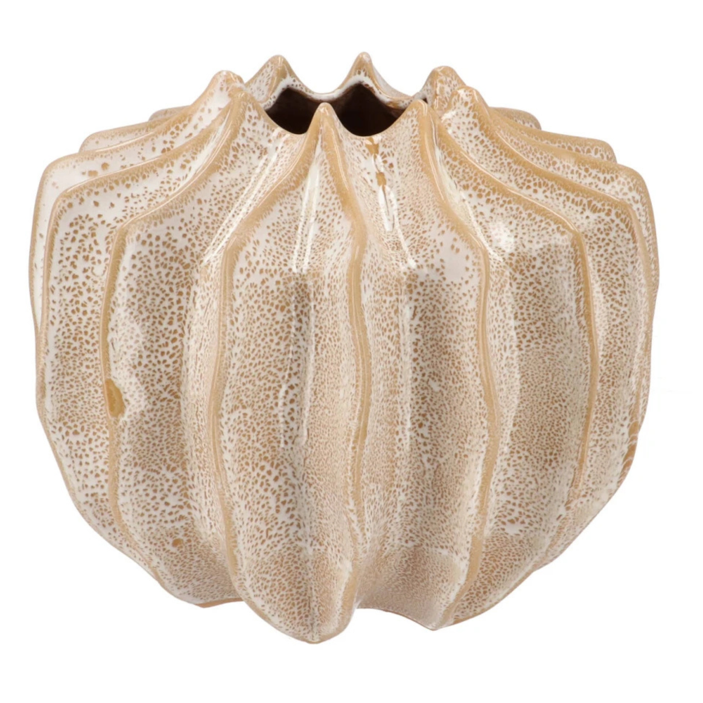 Keramieken vaas – zandkleurig