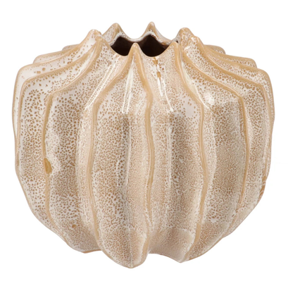 Keramieken vaas – zandkleurig