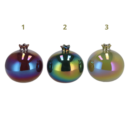 Glanzend Bolvaasje met Olieachtige Look – Ø 12 cm