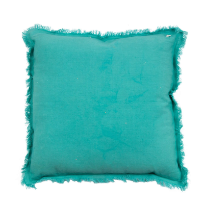 Velvet kussen - Azuurblauw – 45 X 45 cm- incl. vulling