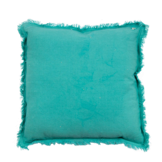 Velvet kussen - Azuurblauw – 45 X 45 cm- incl. vulling