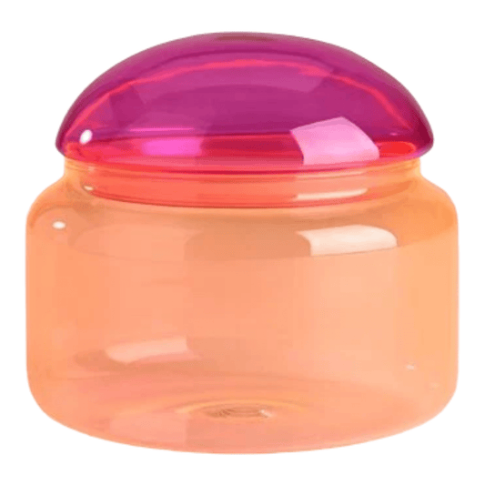 Voorraadpot oranje/roze neon large