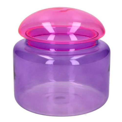 Glazen Voorraadpot in Paars & Neon Roze Large