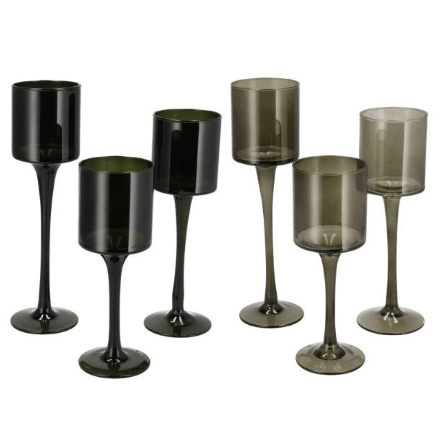 Windlicht oder Vase – Gold mit Herbstmuster – Groß