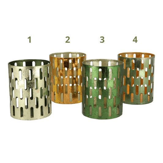 Metallic Waxinelichthouder – 10 cm Hoog