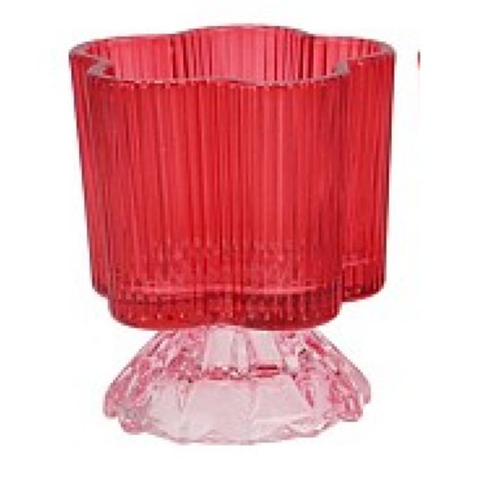Waxinelichthouder - Rood & Roze
