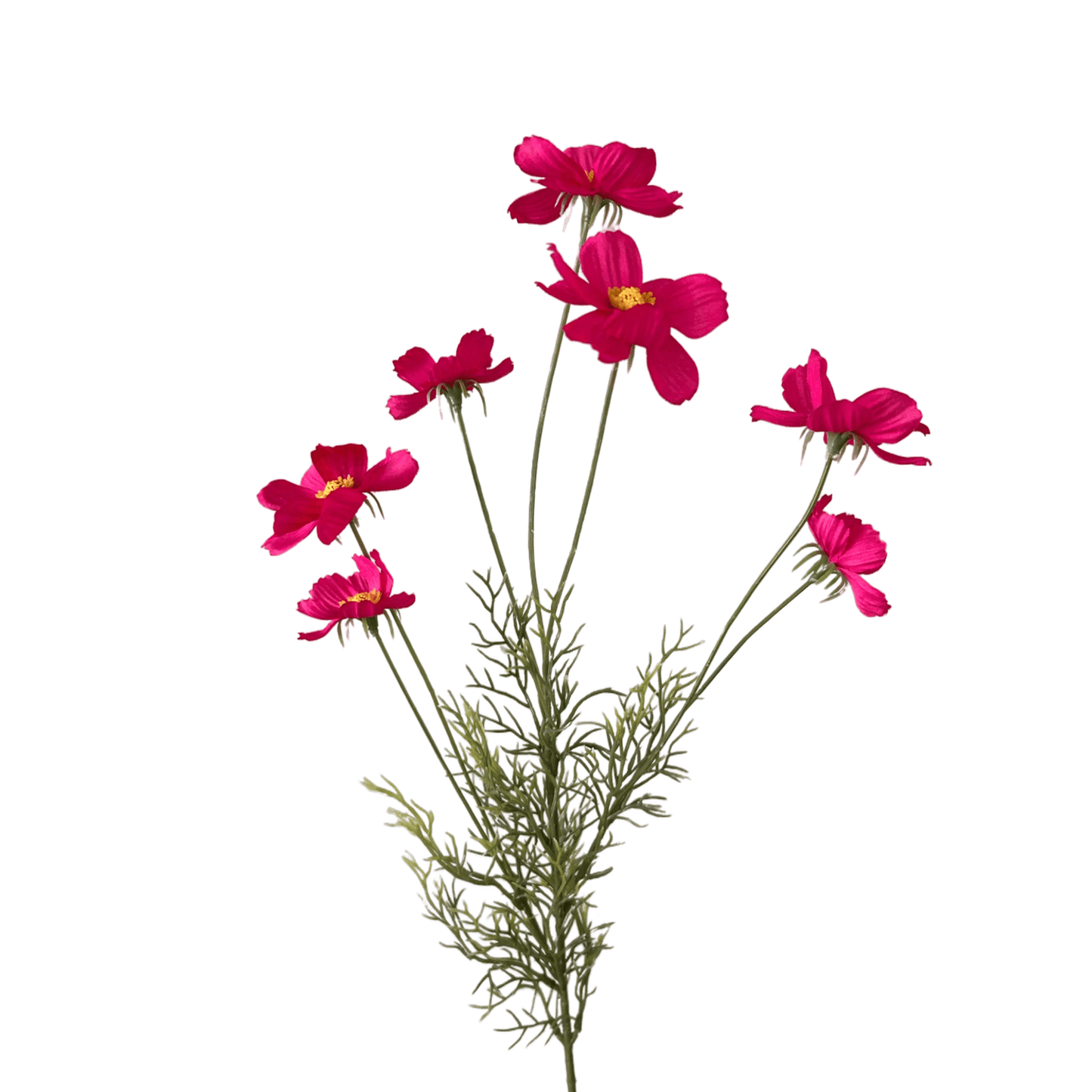 Zijden bloem Cosmea donker roze 89cm
