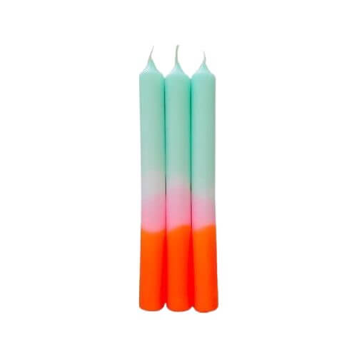 Dip Dye kaars Neon - Spring Sorbet