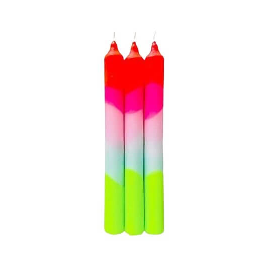 Dip Dye kaars Neon - Lollipop Trees