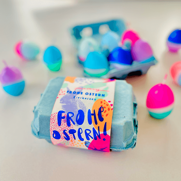 Dip Dye Eieren * Sixpack blauw