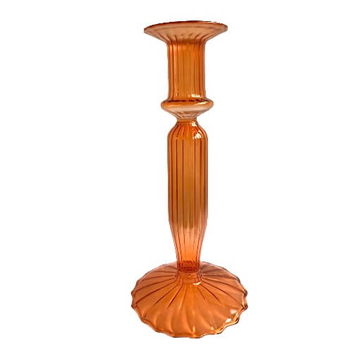 Glazen kandelaar Karakum oranje