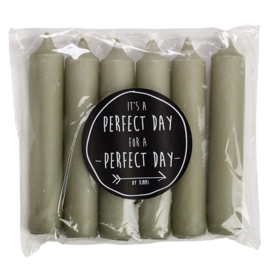 Kaarsen Rustik Lys eucalyptus per 6 verpakt